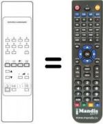 Replacement remote control Dual TV7003