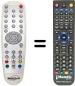 Replacement remote control DIGIQUEST EASYSCARTT5 (ver. 2)