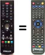 Replacement remote control Finlux FX46882