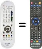 Replacement remote control GA608WJSB