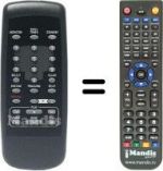 Replacement remote control Grundig GV6400HI-FI