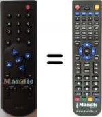Replacement remote control Grundig TP 715