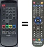 Replacement remote control Hitachi C1432TY