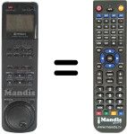 Replacement remote control Hitachi 5615141