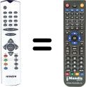 Replacement remote control Hitachi VS30018074