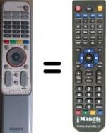 Replacement remote control Humax SUP2625
