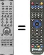 Replacement remote control Hyundai HQL260WR