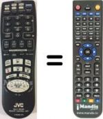 Replacement remote control JVC LP20303014A