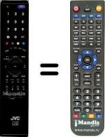 Replacement remote control JVC LT-32R10BU