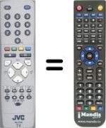 Replacement remote control JVC LT-26A80SU / H