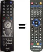 Replacement remote control JVC LT-26DA8SU / R