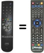 Replacement remote control JVC RM-C501C