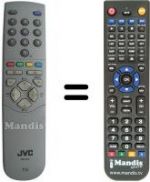 Replacement remote control JVC RM-C64H1C