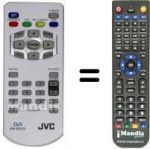 Replacement remote control JVC RM-RK520