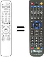 Replacement remote control Sony KDE-W50A11E
