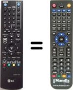 Replacement remote control LG DRT-389H