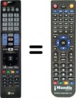 Replacement remote control LG 42LC4