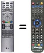Replacement remote control LG 6710V00141D