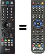 Replacement remote control LG M237WD