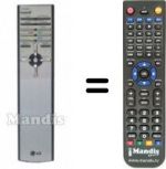 Replacement remote control LG 6710V00100U
