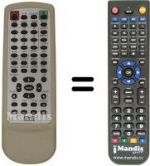 Replacement remote control REMCON1381