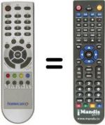 Replacement remote control DIGIQUEST T3010