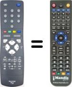 Replacement remote control JVC AV28GH1BUF