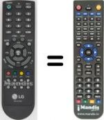 Replacement remote control LG 22LS4R