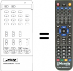 Replacement remote control Metz MECATRON 7202