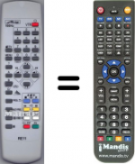 Replacement remote control Metz 82TE97100HT