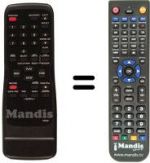 Replacement remote control Funai 19A-404