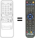 Replacement remote control Funai 21A-204