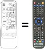 Replacement remote control Funai 14TVR1100