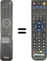 Replacement remote control Humax LGB-22DZT