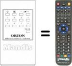 Replacement remote control Orion 1810-0381