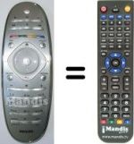 Replacement remote control Philips 37PFL9606H / 12