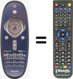 Replacement remote control Philips 42PFL7655M / 08