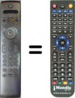 Replacement remote control Philips 30PF9975 / 12