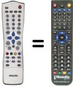 Replacement remote control Philips 300WN5BS93