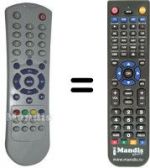 Replacement remote control Cinex TV56781