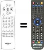 Replacement remote control Daewoo DTJ28G8F