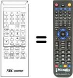 Replacement remote control RC1007E