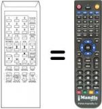 Replacement remote control RC1039E