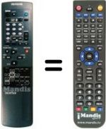 Replacement remote control Aiwa HV-FX3800