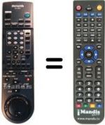 Replacement remote control Aiwa HV-FX7000