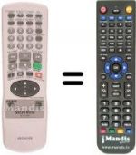 Replacement remote control Aiwa HV-FX4300