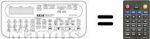 Replacement remote control RC-V466A