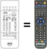 Replacement remote control RC-V74A