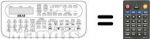 Replacement remote control RC-V966A