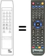 Replacement remote control RC1420